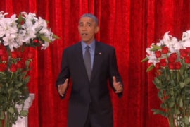 Watch President Obama’s Valentine’s Day Message to Michelle: ‘I Obama-care About You’ (Video)