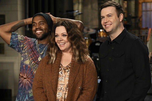 SNL Saturday Night Live Kanye West Melissa McCarthy Taran Killam