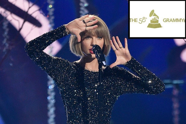 Taylor Swift and Grammys Logo