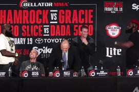 MMA Fighter Kimbo Slice Almost Pulls Out Testicles During Crazy Press Conference (Video)