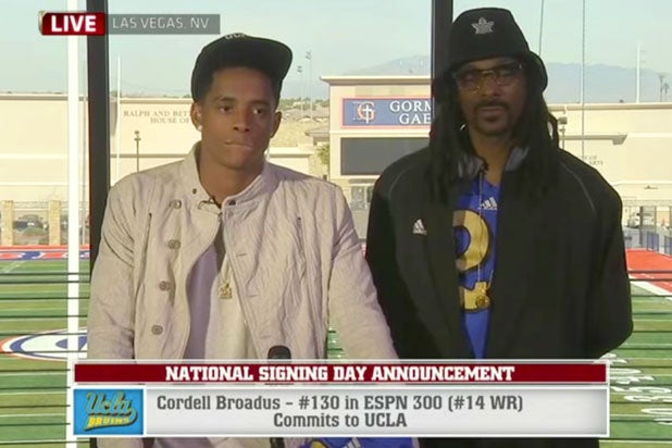 Snoop Dogg Cordell Broadus National Signing Day
