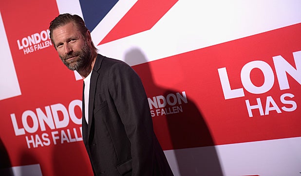 HOLLYWOOD, CA - MARCH 01: Actor Aaron Eckhart attends the premiere of Focus Features' "London Has Fallen" at ArcLight Cinemas Cinerama Dome on March 1, 2016 in Hollywood, California. (Photo by Jason Kempin/Getty Images)