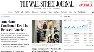 Wall Street Journal Slashes Print Pages, Arts and Local Coverage Due to Shrinking Ad Sales