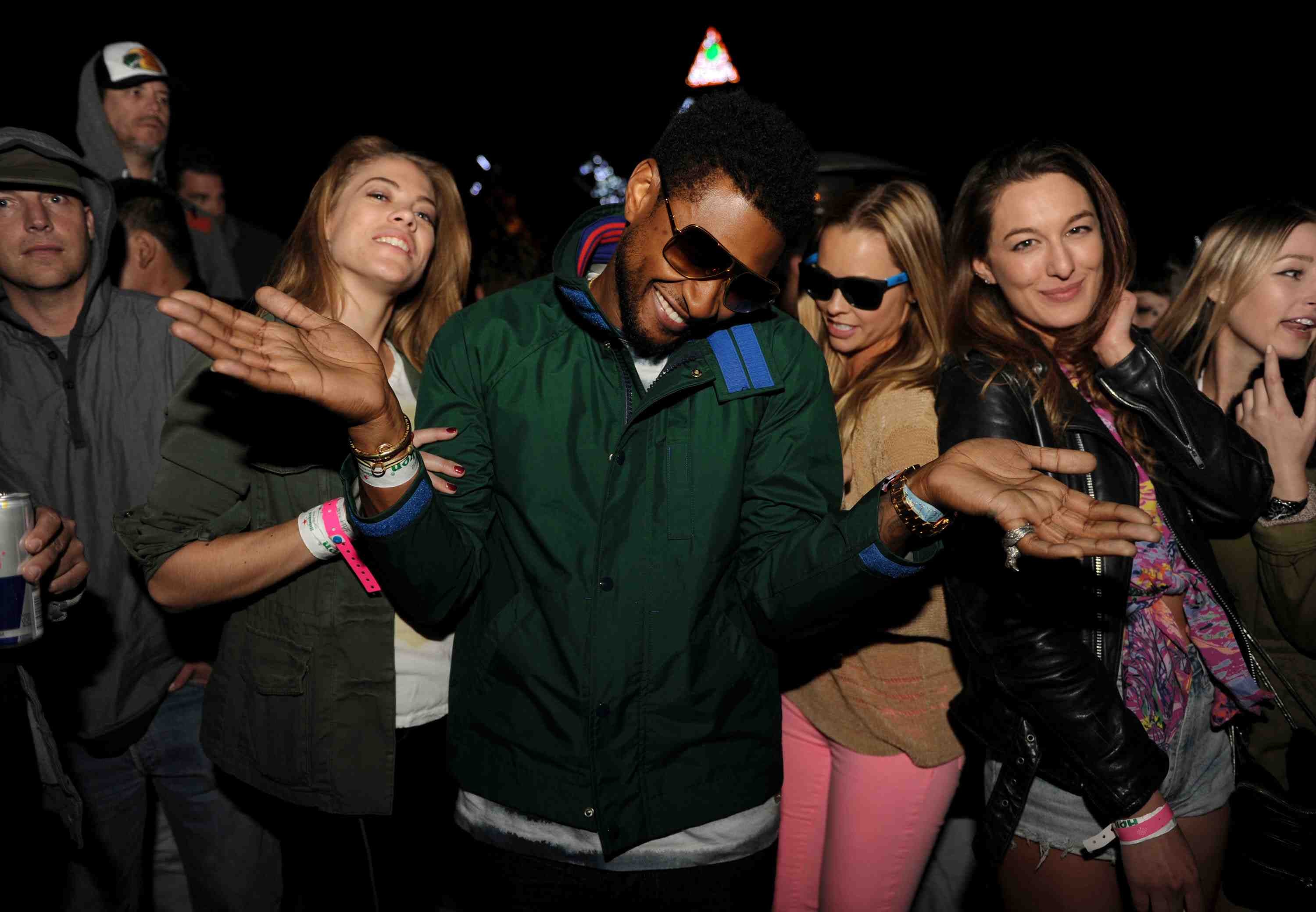 EXCLUSIVE-Thermal, CA - 04/14/12 - The A|X Armani Exchange & T-Mobile NEON CARNIVAL -PICTURED: Usher -PHOTO by: Seth Browarnik/startraksphoto.com -DSC_9122 Startraks Photo New York, NY For licensing please call 212-414-9464 or email sales@startraksphoto.com