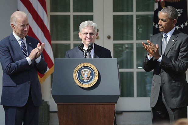 Vice-President Joe Biden, Merrick Garland, President Barack Obama