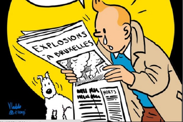 Brussels Turns to Tintin in Wake of Deadly Terrorist Attacks Brussels Turns to Tintin in Wake of Deadly Terrorist Attacks