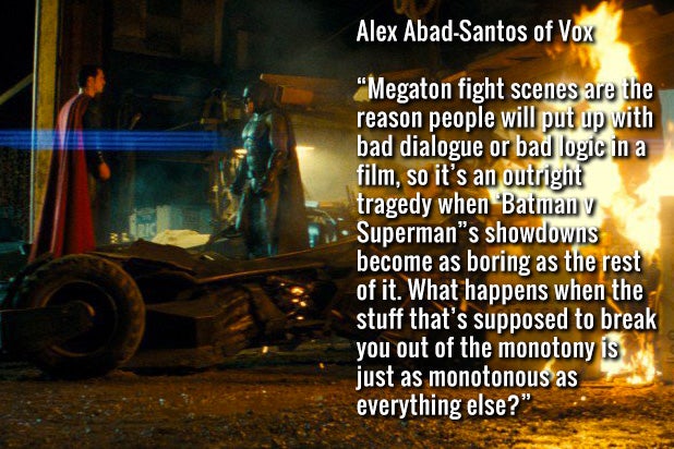 batman v superman critics batman v superman critics