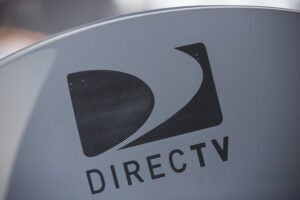 DirecTV logo on a satellite dish
