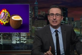 John Oliver Will Make You Believe Cadbury Creme Eggs Come From the Illuminati (Video)