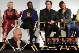 ‘People v OJ Simpson’ Stars Sarah Paulson, Sterling K Brown, John Travolta Lobby Emmy Voters at Finale Party