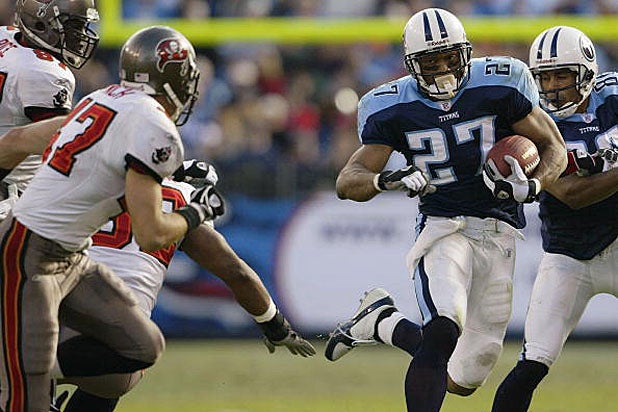 Eddie George with Tennessee Titans in 2003