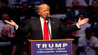 Trump Today: Wants to Build Wall, Has to Jump Fence (Video)