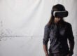 A viewer watches VR film Sens at the Tribeca Film Festival