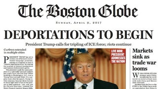 Boston Globe Publishes Satirical Front Page With Caustic Vision of Life Under a President Trump