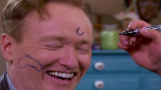 Watch Seth Rogen, Zac Efron Draw Penises on Conan O’Brien’s Face (Video)