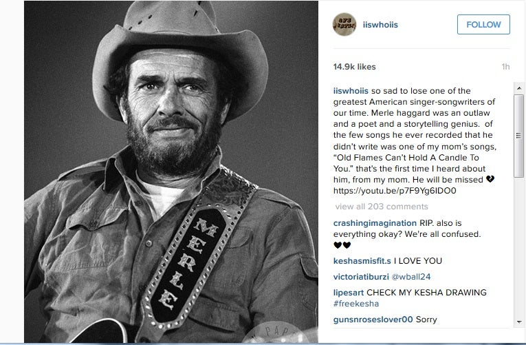 merle haggard kesha