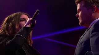 Anne Hathaway, James Corden Diss Each Other Hard in Rap Battle (Video)