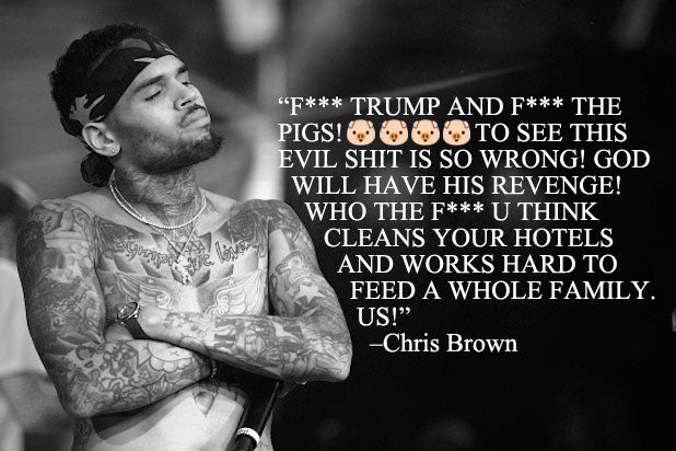 Trump Celebrities Chris Brown