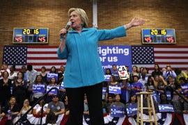 Hillary Clinton Mocks Proposed Sanders-Trump Debate: ‘It’s Not Gonna Happen’ (Video)