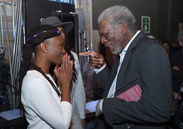 Robin Sanders Morgan Freeman Robin Sanders Morgan Freeman