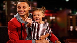 Riley Curry Steals the Show During Dad Stephen’s NBA MVP Press Conference