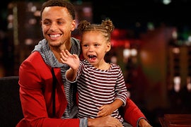 Riley Curry Steals the Show During Dad Stephen’s NBA MVP Press Conference