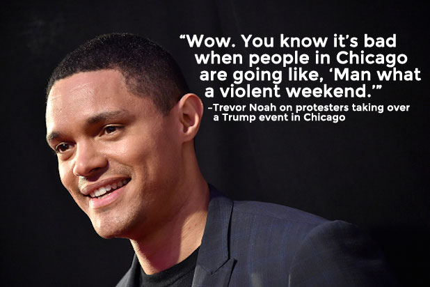 Trump Celebrities Trevor Noah