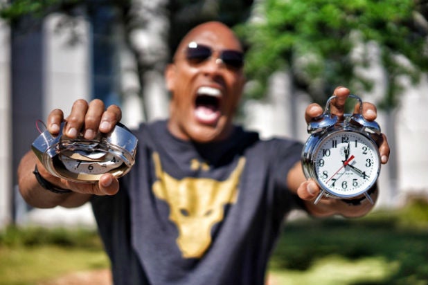 dwayne the rock johnson rock clock