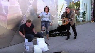 James Corden, Demi Lovato, Nick Jonas Become LA Street Performers in New Carpool Karaoke (Video)