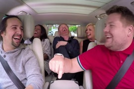 ‘Hamilton’ Star Lin-Manuel Miranda Joins James Corden for Broadway ‘Carpool Karaoke’ (Video)