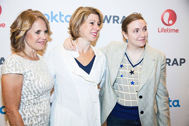 Katie Couric Sharon Waxman Lena Dunham Katie Couric Sharon Waxman Lena Dunham