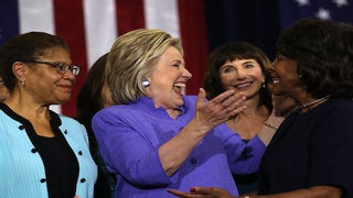 Hillary Clinton Basks in Hollywood Star Power During LA Campaign Stop