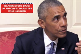 Watch ‘Game of Thrones’ Fan Barack Obama Try to Name Every Dead Character (Video)