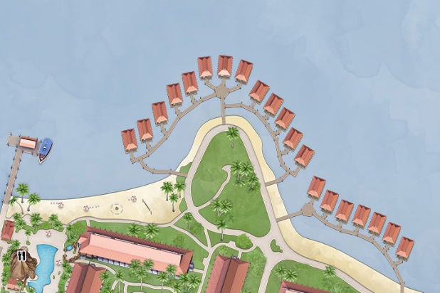 bora bora bungalows mockup