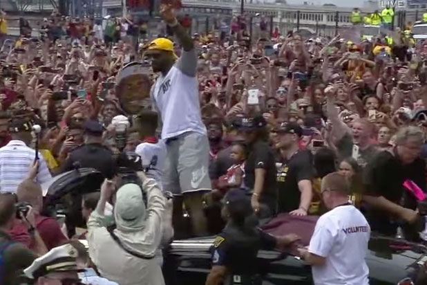 cavaliers parade lebron james