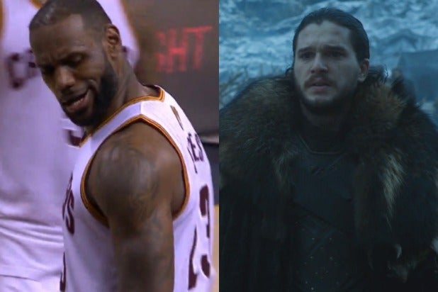 lebron james jon snow nba finals game of thrones
