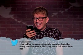 Tyler Oakley, Grace Helbig Get Trolled by Jimmy Kimmel’s Mean Tweets (Video)