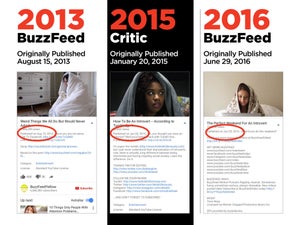 BuzzFeed Chronology