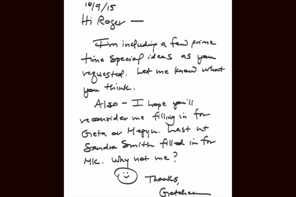 Gretchen Carlson letter