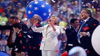 Hillary Clinton’s Historic Speech Gets Standing Ovation From Hollywood