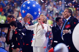Hillary Clinton’s Historic Speech Gets Standing Ovation From Hollywood