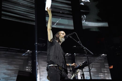NEW YORK, NY - JULY 26: Thom Yorke of Radiohead performs at Madison Square Garden on July 26, 2016 in New York City. (Photo by Kevin Mazur/Getty Images)