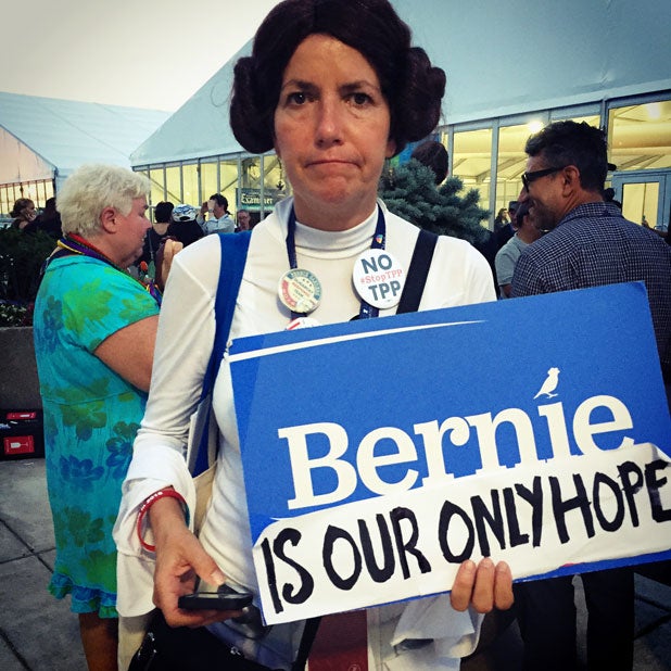 bernie sanders princess leia democratic convention dnc bernie sanders princess leia democratic convention dnc