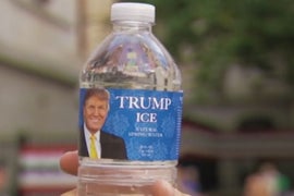 DNC Protestors Appalled by ‘SNL’ Stars Handing Out Free Trump Water – But Drink It, Anyway (Video)