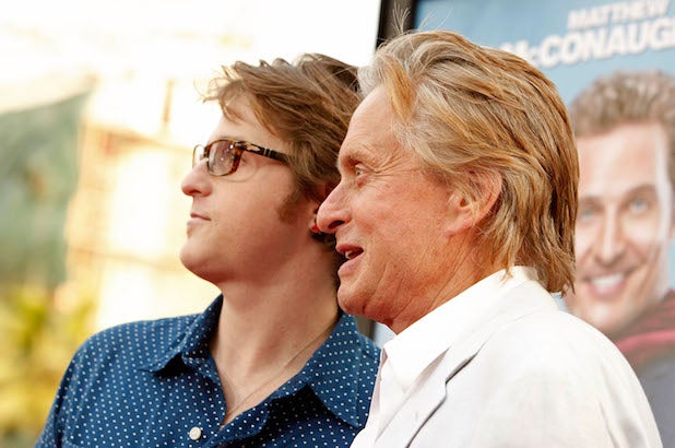 Cameron Douglas and Michael Douglas "Ghosts Of Girlfriends Past" 2009