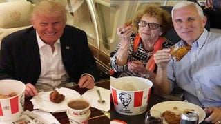 Are Trump-Pence’s KFC Pics a Dog-Whistle to a Sexist Clinton Joke?