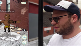Dwayne Johnson Hijacks Seth Rogen’s Game of ‘Pokemon Go’ (Video)