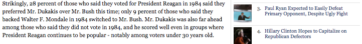 Trump Clinton Dukakis Bush polls