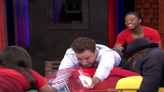 Olympic Gymnasts Play Life-Sized Hungry Hungry Hippos With Jimmy Fallon (Video)