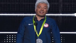 Jimmy Fallon Spoofs Ryan Lochte at MTV Video Music Awards